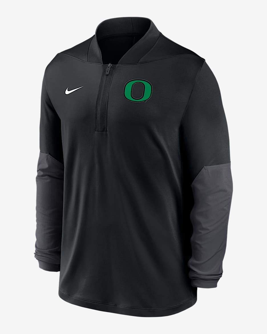 Nike DRI FIT オレゴン大学ダックス ジップ トップスUS L YEL Oregon Men's Nike Dri-FIT College 1/2-Zip Top. Nike.com